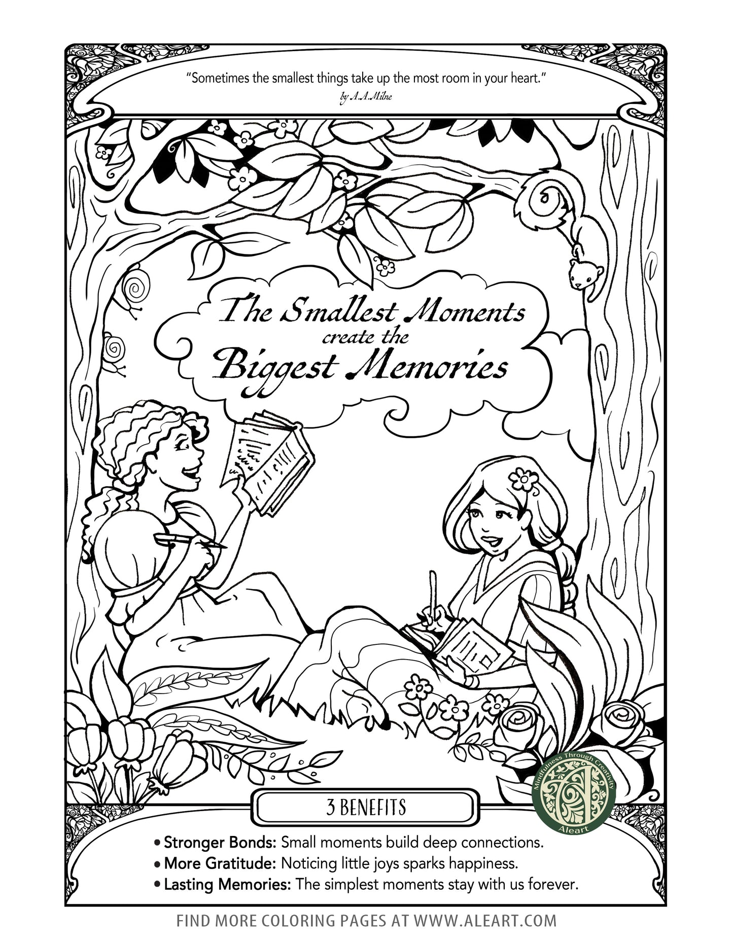 Little Moments Coloring Page