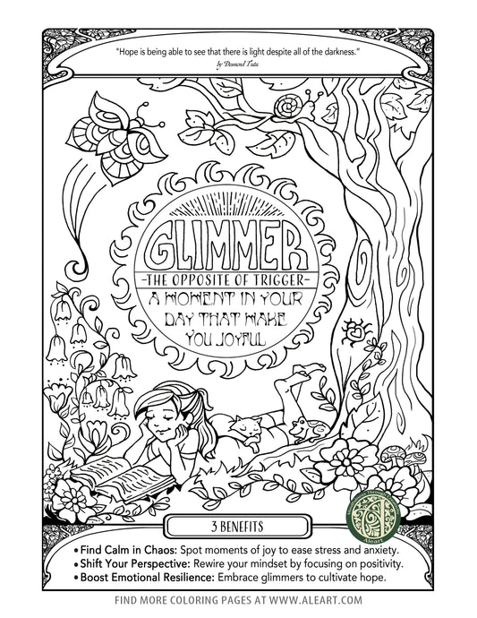 Building Hope and Resilience Coloring Page