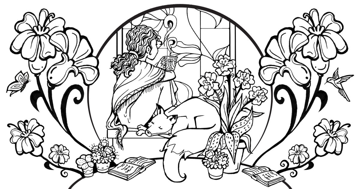 Hand-drawn banner illustration for a blog on gentle first steps into a daily self-care journaling practice.