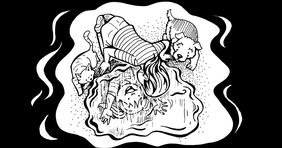 Hand-drawn blog banner on rediscovering childlike wonder — a mindful invitation to play, joy, and curiosity.