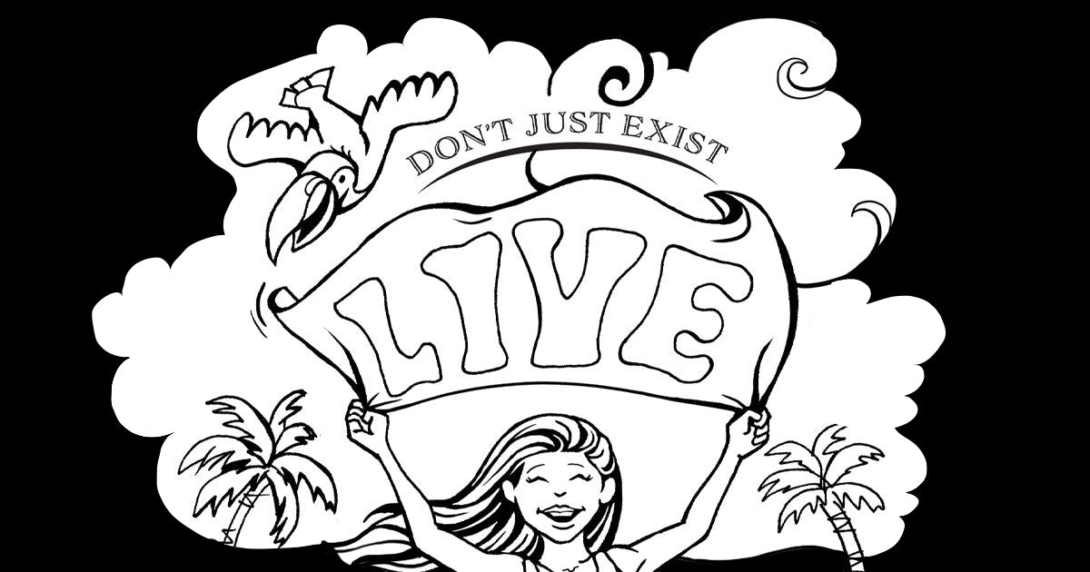 Illustrated blog banner on living fully — a mindful reminder to be present in the small, ordinary moments.
