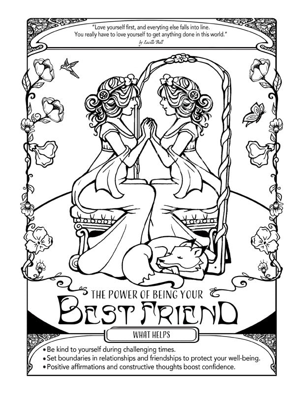 Best Friend Coloring Page – Aleart