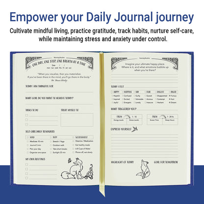 One Day, One Step, One Breath at a Time Daily Journal - Blue Book: Clarity