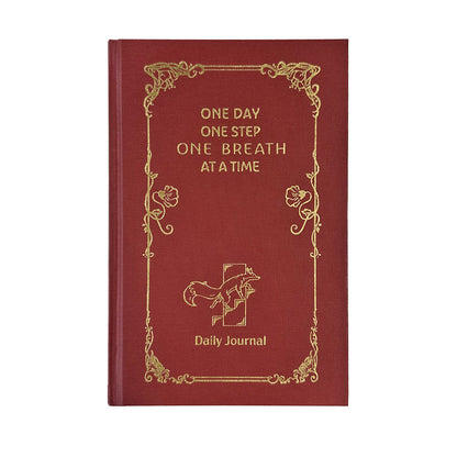 One Day, One Step, One Breath at a Time Daily Journal - Red Book: Strength