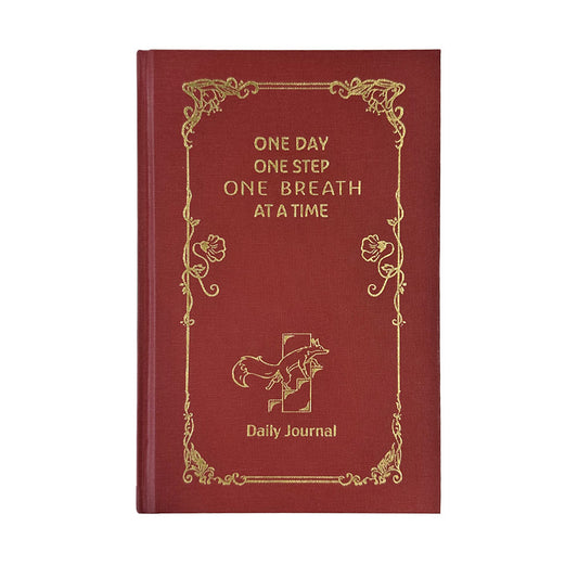 One Day, One Step, One Breath at a Time Daily Journal - Red Book: Strength