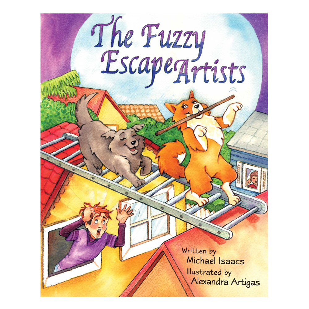 'The Fuzzy Escape Artists' book cover — children's picture book illustrated by Ale Artigas.