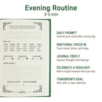 Growth Daily Journal evening page with reflection, mood and sleep check-in, daily highlight and tomorrow’s goal