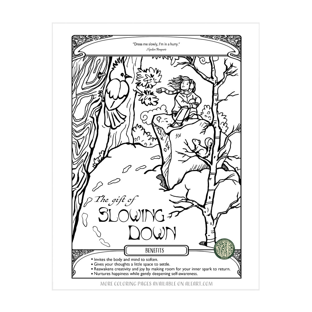 The Gift of Gratitude - Printable Coloring Pages (PDF Download)
