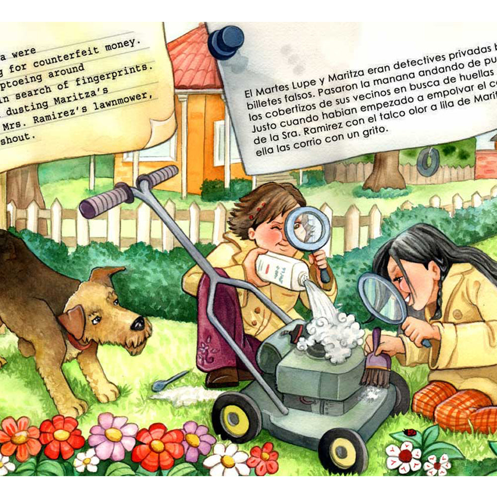 Interior illustration from 'Lupe Vargas and Her Super Best Friend' — hand-drawn children's book art by Ale Artigas.