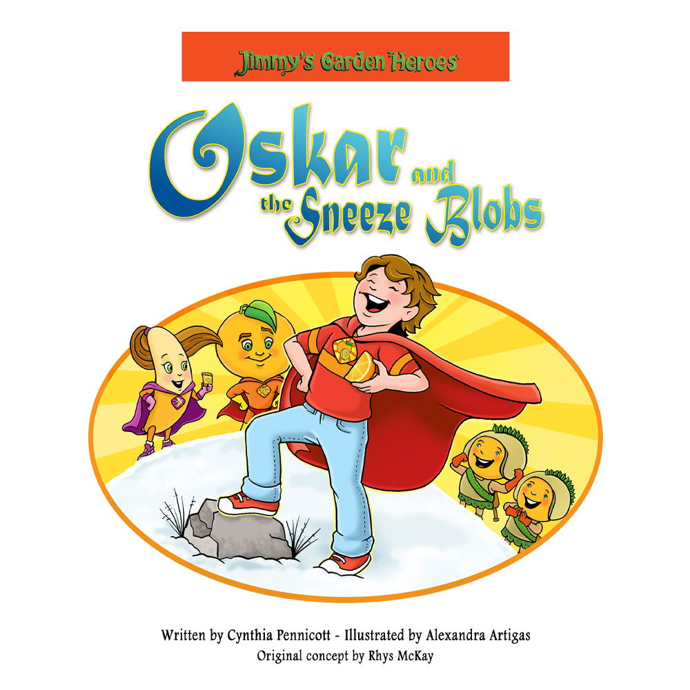 Interior illustration from 'Oskar and the Sneeze Blobs' — hand-drawn children's book art by Ale Artigas.