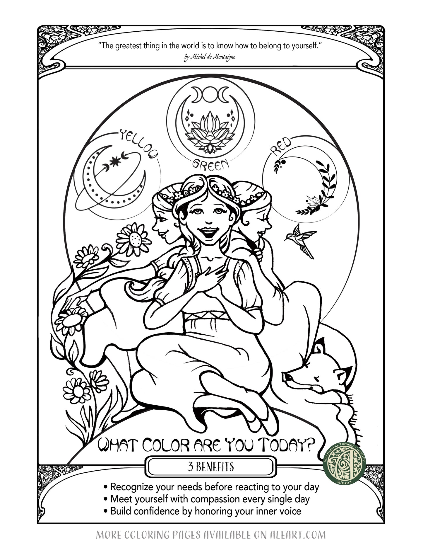 What color is my day today? Coloring Page