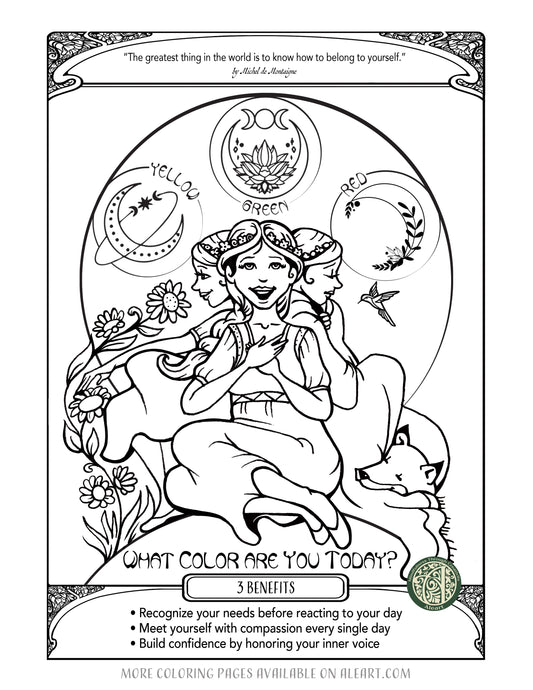 What color is my day today? Coloring Page